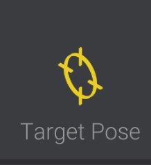 Screenshot: Creating and modifying target pose