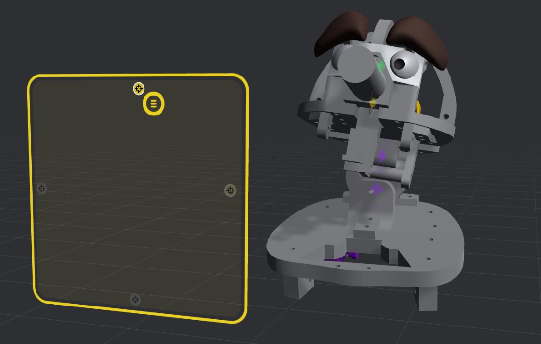 Screenshot: Blending between Target Poses