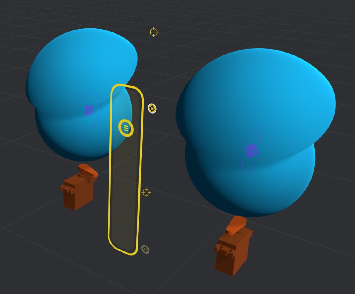 Screenshot: Two kinds of Pose Blends