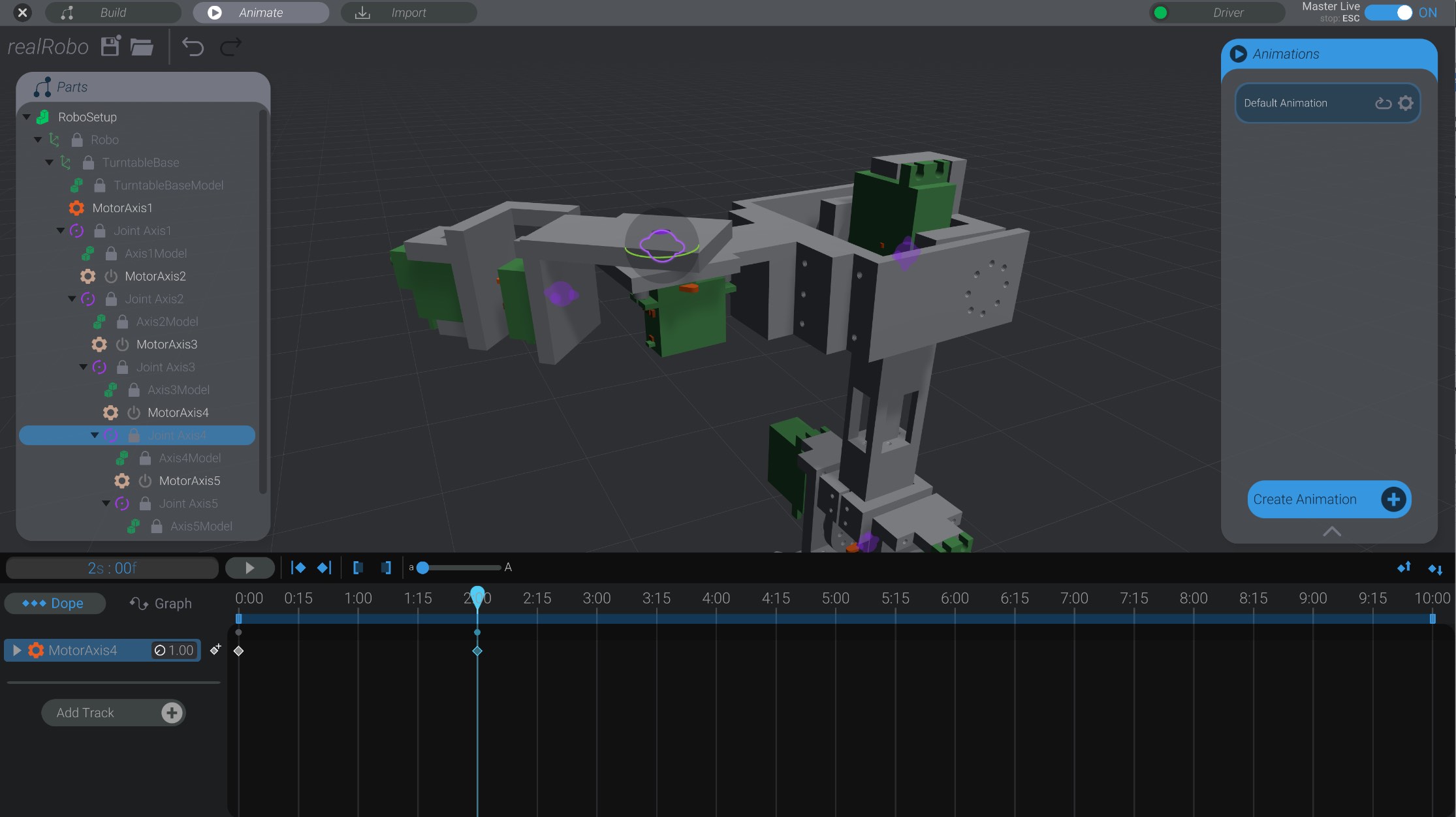 Screenshot: Adding more keyframes