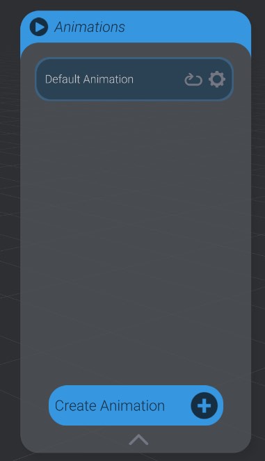 Screenshot: Editing and creating new animations