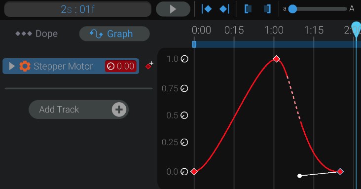 Screenshot: Maximum speed in animations