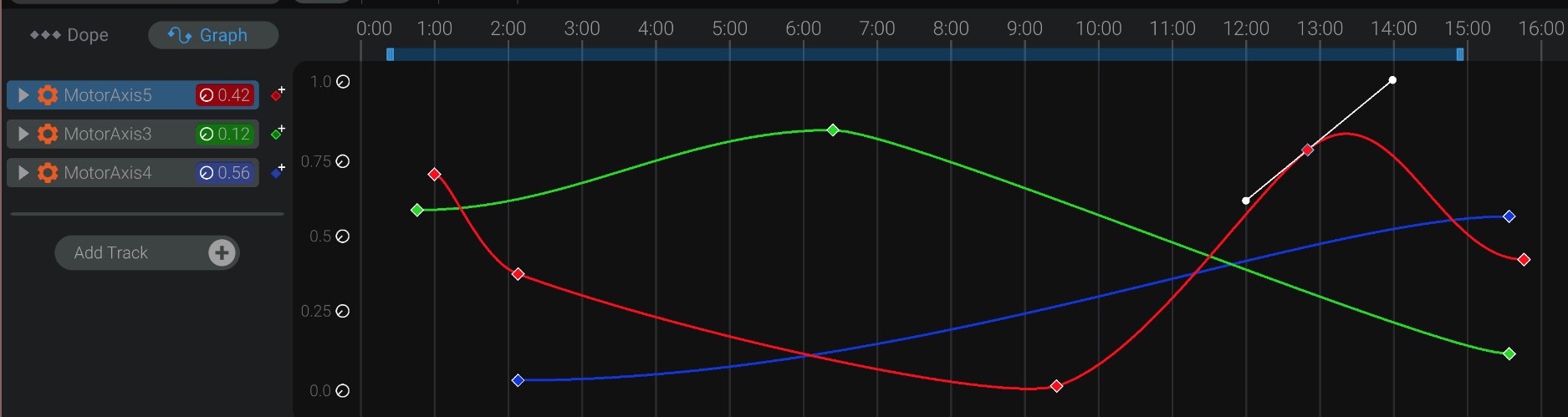 Screenshot: Track colors