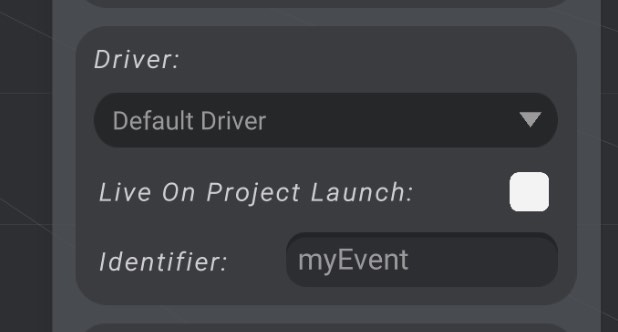 Event driver selection