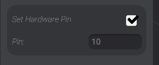 Event automatic pin state configuration
