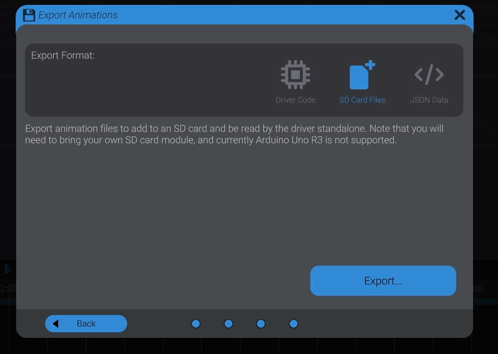 Screenshot: Final Export