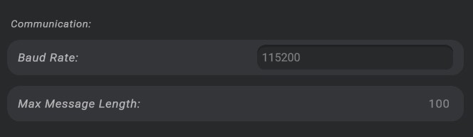 Screenshot: Advanced Driver Settings - Communication