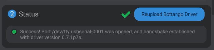 Screenshot: Driver status Details