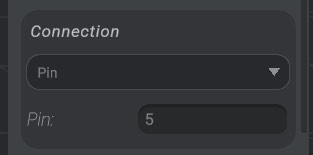 Screenshot: Servo connection