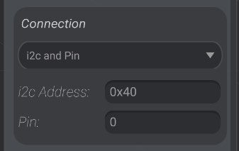 Screenshot: Servo connection