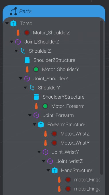 Screenshot: Servo Live and Status
