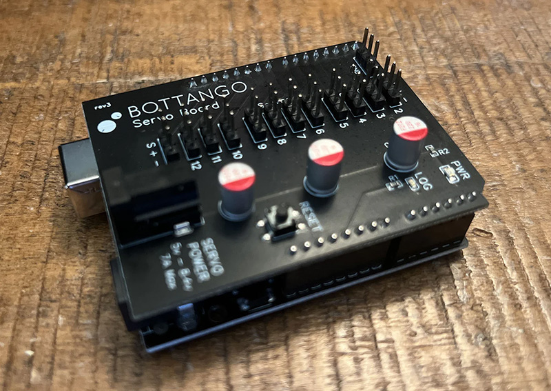 Screenshot: Bottango Servo Shield