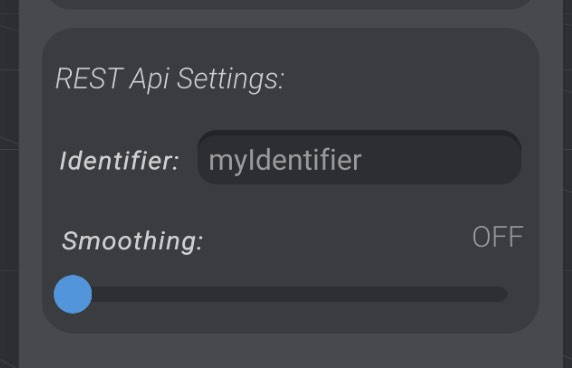 Screenshot: Recording Input via REST API
