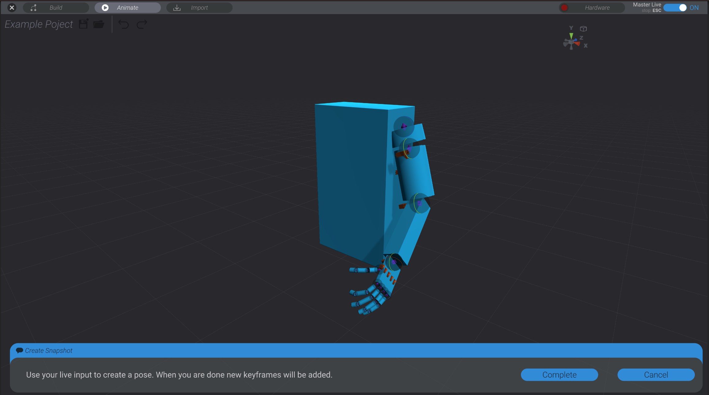 Screenshot: Snapshot Recording