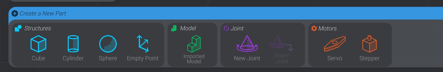 Screenshot: Creating a Stepper Motor
