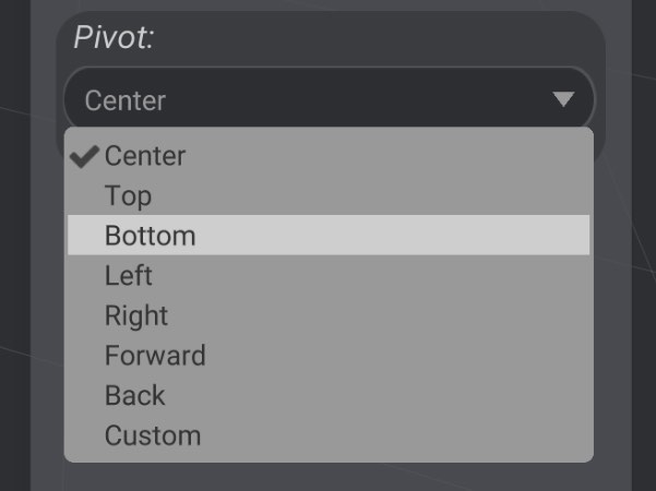 Screenshot: Creating the base extension
